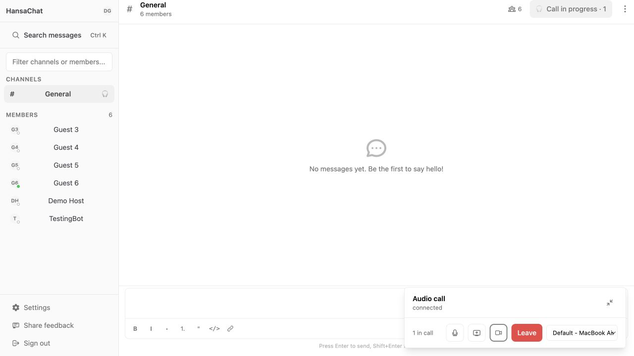 Channel video controls