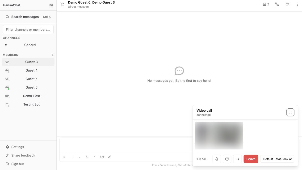 Expanded video call
