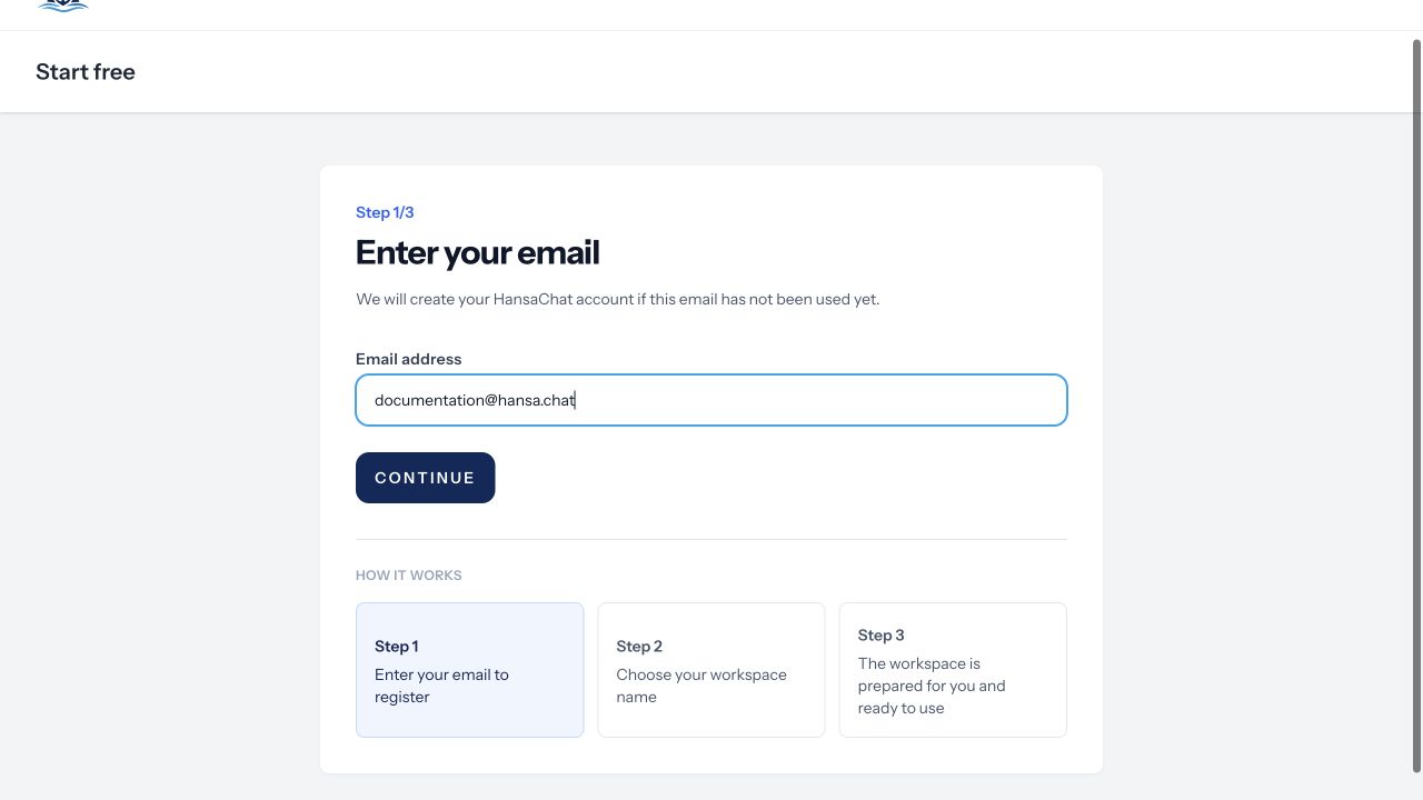 Email step